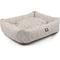 Show in main carousel: Majestic Pet Luxe Bagel Charlie Bolster Dog Bed with Removable Cover, Metallic Beige, Large slide 5 of 5