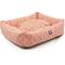 Show in main carousel: Majestic Pet Luxe Bagel Charlie Bolster Dog Bed with Removable Cover, Salmon, Large slide 4 of 4