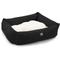 Show in main carousel: Majestic Pet Luxe Bagel Faux Suede Bolster Dog Bed with Removable Cover, Black, X-Large slide 3 of 6