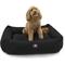 Show in main carousel: Majestic Pet Luxe Bagel Faux Suede Bolster Dog Bed with Removable Cover, Black, X-Large slide 2 of 6