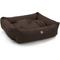 Show in main carousel: Majestic Pet Luxe Bagel Faux Suede Bolster Dog Bed with Removable Cover, Chocolate, Large slide 5 of 7