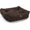 Show in main carousel: Majestic Pet Luxe Bagel Faux Suede Bolster Dog Bed with Removable Cover, Chocolate, X-Large slide 4 of 6