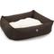 Show in main carousel: Majestic Pet Luxe Bagel Faux Suede Bolster Dog Bed with Removable Cover, Chocolate, X-Large slide 3 of 6