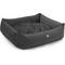 Show in main carousel: Majestic Pet Luxe Bagel Faux Suede Bolster Dog Bed with Removable Cover, Gray, Large slide 4 of 4