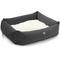 Show in main carousel: Majestic Pet Luxe Bagel Faux Suede Bolster Dog Bed with Removable Cover, Gray, Large slide 3 of 4