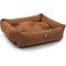 Show in main carousel: Majestic Pet Luxe Bagel Faux Suede Bolster Dog Bed with Removable Cover, Rust, Large slide 4 of 4