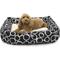 Show in main carousel: Majestic Pet Luxe Bagel Fusion Bolster Dog Bed with Removable Cover, Black, Large slide 1 of 4