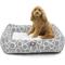 Show in main carousel: Majestic Pet Luxe Bagel Fusion Bolster Dog Bed with Removable Cover, Gray, Large slide 1 of 4