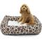 Show in main carousel: Majestic Pet Luxe Bagel Fusion Bolster Dog Bed with Removable Cover, Mocha, X-Large slide 1 of 4