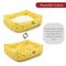 Show in main carousel: Majestic Pet Luxe Bagel Fusion Bolster Dog Bed with Removable Cover, Yellow, X-Large slide 6 of 6