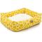 Show in main carousel: Majestic Pet Luxe Bagel Fusion Bolster Dog Bed with Removable Cover, Yellow, X-Large slide 4 of 6