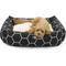 Show in main carousel: Majestic Pet Luxe Bagel Hexo Shapes Bolster Dog Bed with Removable Cover, Black, Large slide 1 of 4