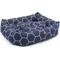 Show in main carousel: Majestic Pet Luxe Bagel Hexo Shapes Bolster Dog Bed with Removable Cover, Blue, Large slide 5 of 5