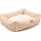 Show in main carousel: Majestic Pet Luxe Bagel Hexo Shapes Bolster Dog Bed with Removable Cover, Pink, Large slide 3 of 5