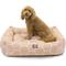 Show in main carousel: Majestic Pet Luxe Bagel Hexo Shapes Bolster Dog Bed with Removable Cover, Pink, Large slide 2 of 5