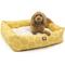 Show in main carousel: Majestic Pet Luxe Bagel Hexo Shapes Bolster Dog Bed with Removable Cover, Yellow, Large slide 4 of 4