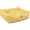 Show in main carousel: Majestic Pet Luxe Bagel Hexo Shapes Bolster Dog Bed with Removable Cover, Yellow, Large slide 3 of 4
