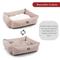 Show in main carousel: Majestic Pet Luxe Bagel Jackson Heathered Bolster Dog Bed with Removable Cover, Blush Pink Heather, Large slide 5 of 6