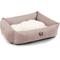 Show in main carousel: Majestic Pet Luxe Bagel Jackson Heathered Bolster Dog Bed with Removable Cover, Blush Pink Heather, Large slide 3 of 6