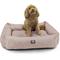 Show in main carousel: Majestic Pet Luxe Bagel Jackson Heathered Bolster Dog Bed with Removable Cover, Blush Pink Heather, Large slide 2 of 6