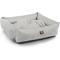 Show in main carousel: Majestic Pet Luxe Bagel Jackson Heathered Bolster Dog Bed with Removable Cover, Gray Heather, Large slide 4 of 6