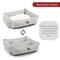 Show in main carousel: Majestic Pet Luxe Bagel Jackson Heathered Bolster Dog Bed with Removable Cover, Gray Heather, Large slide 5 of 6