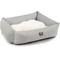 Show in main carousel: Majestic Pet Luxe Bagel Jackson Heathered Bolster Dog Bed with Removable Cover, Gray Heather, Large slide 3 of 6