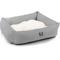 Show in main carousel: Majestic Pet Luxe Bagel Jackson Heathered Bolster Dog Bed with Removable Cover, Gray, Large slide 3 of 6