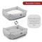 Show in main carousel: Majestic Pet Luxe Bagel Links Bolster Dog Bed with Removable Cover, Gray, X-Large slide 5 of 6