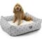 Show in main carousel: Majestic Pet Luxe Bagel Links Bolster Dog Bed with Removable Cover, Grey, Large slide 1 of 4