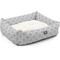 Show in main carousel: Majestic Pet Luxe Bagel Links Bolster Dog Bed with Removable Cover, Grey, Large slide 3 of 4