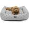 Show in main carousel: Majestic Pet Luxe Bagel Links Bolster Dog Bed with Removable Cover, Grey, Large slide 2 of 4