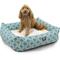 Show in main carousel: Majestic Pet Luxe Bagel Links Bolster Dog Bed with Removable Cover, Teal, X-Large slide 1 of 6