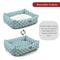 Show in main carousel: Majestic Pet Luxe Bagel Links Bolster Dog Bed with Removable Cover, Teal, X-Large slide 5 of 6