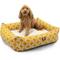 Show in main carousel: Majestic Pet Luxe Bagel Links Bolster Dog Bed with Removable Cover, Yellow, Large slide 1 of 2