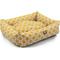 Show in main carousel: Majestic Pet Luxe Bagel Links Bolster Dog Bed with Removable Cover, Yellow, X-Large slide 4 of 6