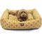 Show in main carousel: Majestic Pet Luxe Bagel Links Bolster Dog Bed with Removable Cover, Yellow, X-Large slide 2 of 6