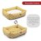 Show in main carousel: Majestic Pet Luxe Bagel Links Bolster Dog Bed with Removable Cover, Yellow, X-Large slide 5 of 6