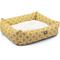 Show in main carousel: Majestic Pet Luxe Bagel Links Bolster Dog Bed with Removable Cover, Yellow, X-Large slide 3 of 6