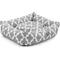 Show in main carousel: Majestic Pet Luxe Bagel Trellis Bolster Dog Bed with Removable Cover, Gray, Large slide 5 of 5