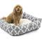 Show in main carousel: Majestic Pet Luxe Bagel Trellis Bolster Dog Bed with Removable Cover, Gray, X-Large slide 1 of 5