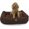Show in main carousel: Majestic Pet Luxe Bagel Velvet Bolster Dog Bed with Removable Cover, Espresso, Large slide 2 of 6