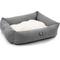 Show in main carousel: Majestic Pet Luxe Bagel Velvet Bolster Dog Bed with Removable Cover, Grey, Large slide 3 of 5