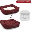 Show in main carousel: Majestic Pet Luxe Bagel Velvet Bolster Dog Bed with Removable Cover, Marron, Large slide 5 of 5