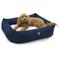 Show in main carousel: Majestic Pet Luxe Bagel Velvet Bolster Dog Bed with Removable Cover, Navy, X-Large slide 1 of 6