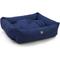 Show in main carousel: Majestic Pet Luxe Bagel Velvet Bolster Dog Bed with Removable Cover, Navy, X-Large slide 4 of 6