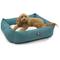 Show in main carousel: Majestic Pet Luxe Bagel Velvet Bolster Dog Bed with Removable Cover, Turquoise, X-Large slide 1 of 6