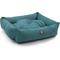 Show in main carousel: Majestic Pet Luxe Bagel Velvet Bolster Dog Bed with Removable Cover, Turquoise, X-Large slide 4 of 6