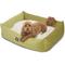 Show in main carousel: Majestic Pet Luxe Bagel Villa Bolster Dog Bed with Removable Cover, Apple, Large slide 1 of 1