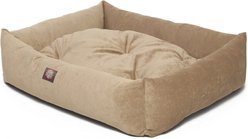 Majestic Pet Luxe Bagel Villa Bolster Dog Bed with Removable Cover, Pearl, Large slide 2 of 4
